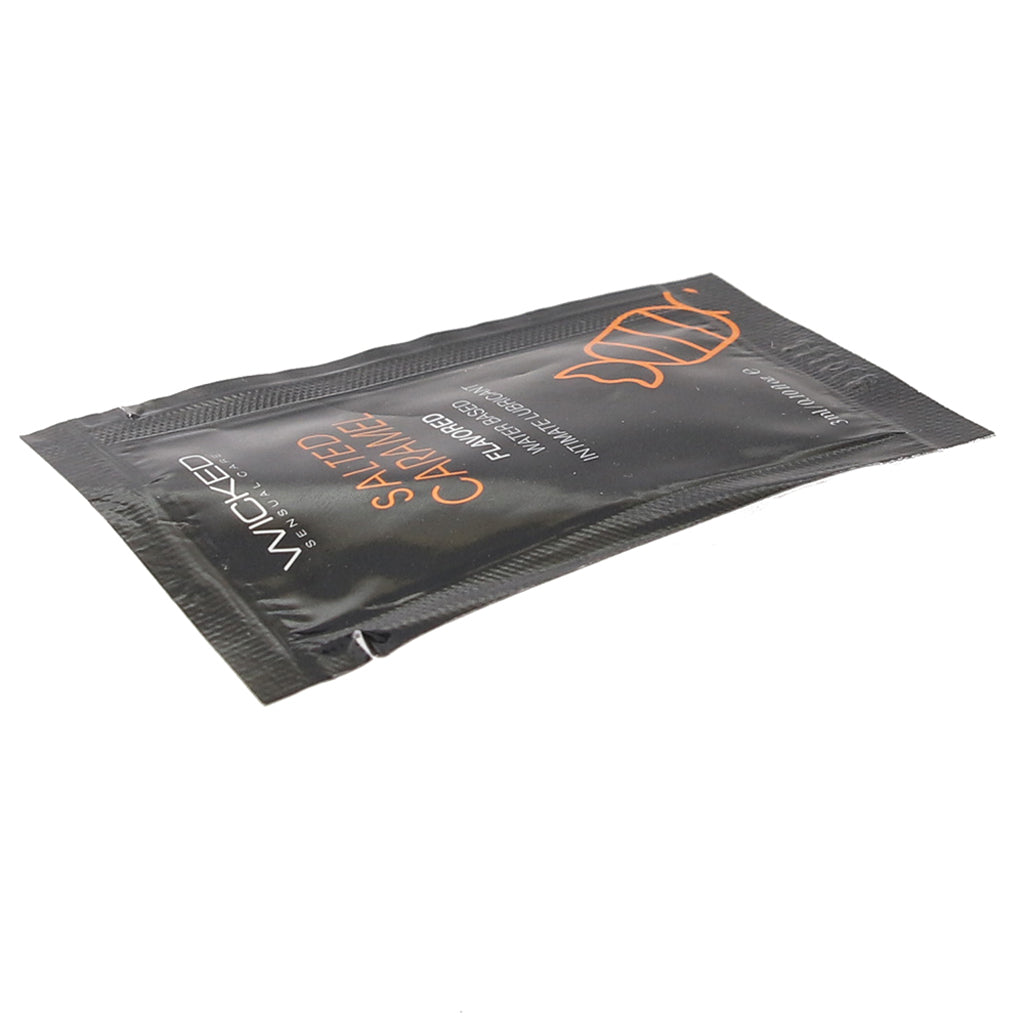 Aqua Flavored Lube .10oz/3ml in Salted Caramel - Tophatter's Adult Products Lubes and Lotions > Flavored Sex Lubes - Tophatter Daily Deals